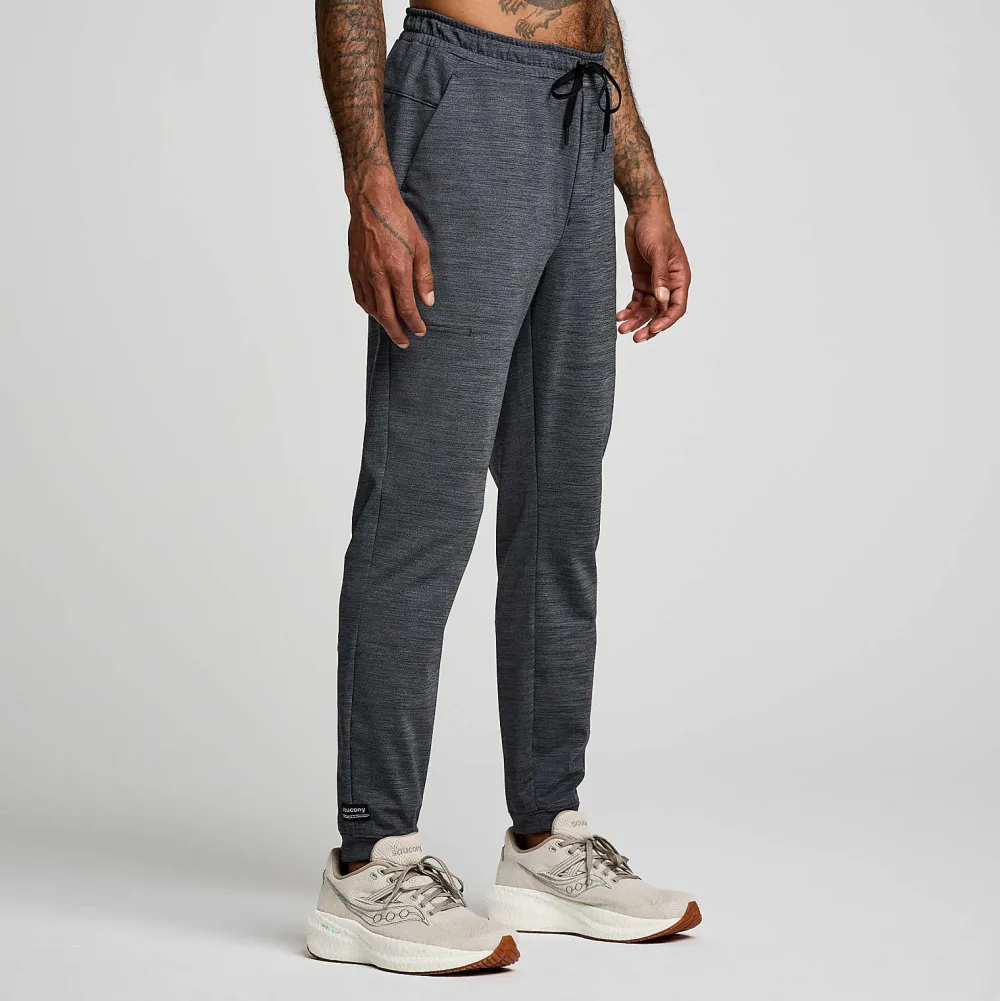 Saucony Heren Solstice Jogger Black Heather|Heren Tights And Shorts