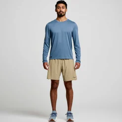 Saucony Heren Stopwatch Long Sleeve Murk|Heren Tops