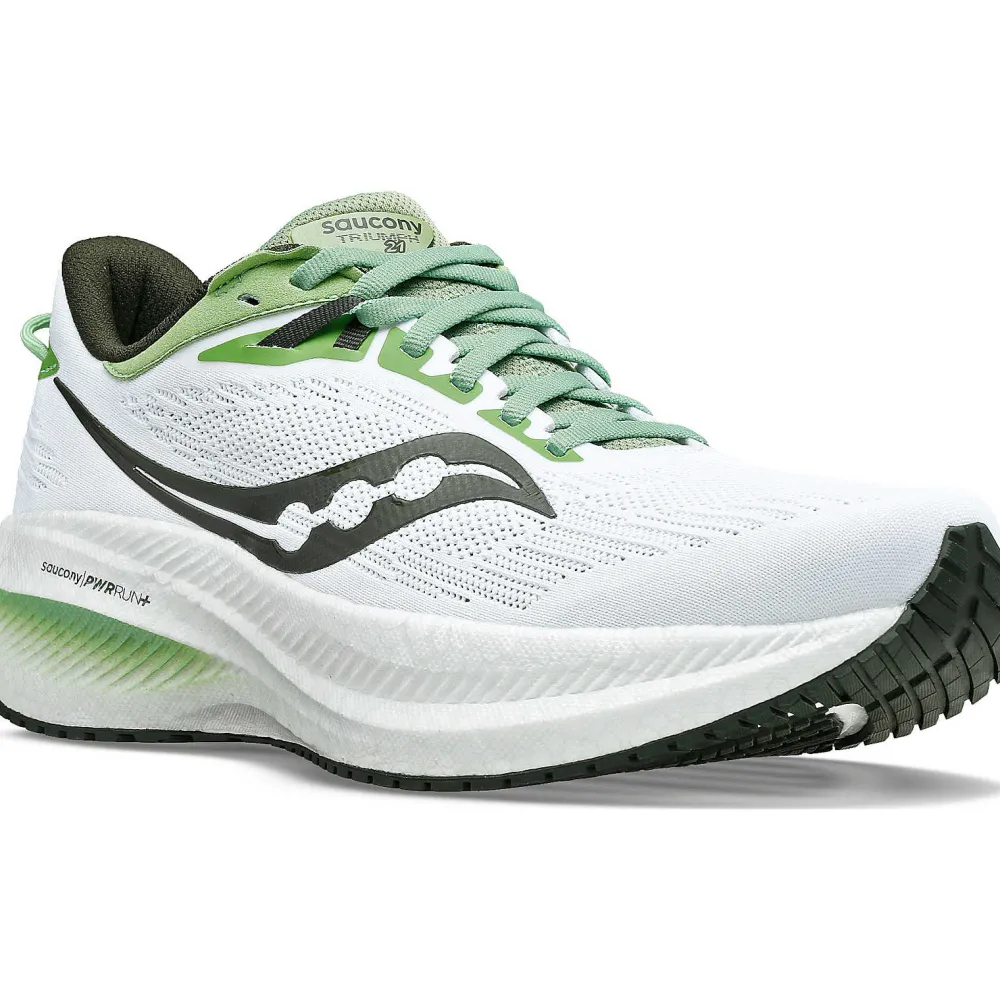 Saucony Heren Triumph 21 White / Umbra|Heren Neutraal