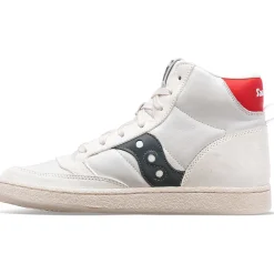 Saucony Jazz Court High Premium White / Navy|Heren Jazz