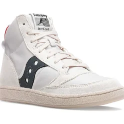 Saucony Jazz Court High Premium White / Navy|Heren Jazz