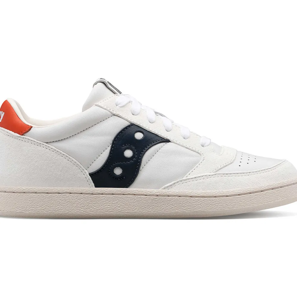 Saucony Jazz Court Premium White / White / Blue|Heren Jazz