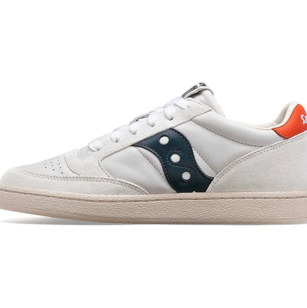 Saucony Jazz Court Premium White / White / Blue|Heren Jazz