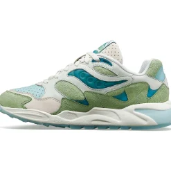 Saucony Marsh Grid Shadow 2 Green / Tan|Heren Grid