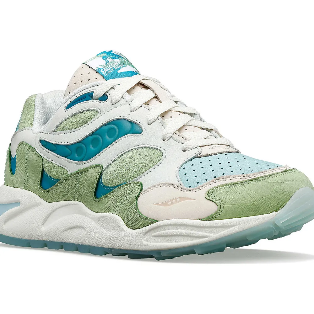 Saucony Marsh Grid Shadow 2 Green / Tan|Heren Grid