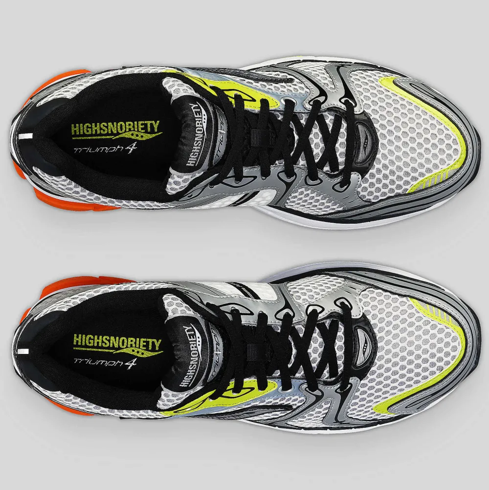Saucony X Highsnobiety Progrid Triumph 4 Silver Multi|Heren Grid